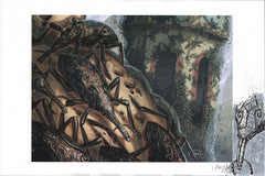 Fretwork Colony - Signed and Numbered Print with Original Drawing - #1 of 50