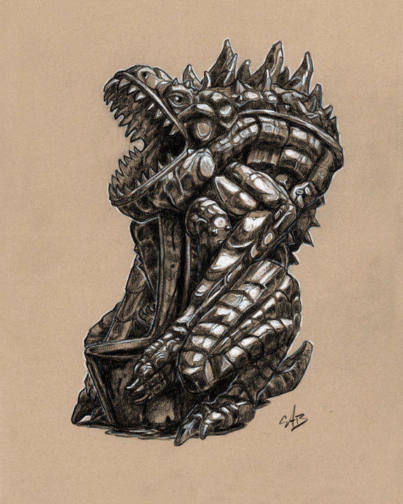 Aberrant Stilter: Aberrant Stilter Statue Art - The Grand Bazaar of Ethra VanDalia