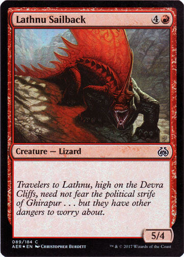 Lathnu Sailback FOIL Artist Proof - Magic the Gathering - Aether Revolt