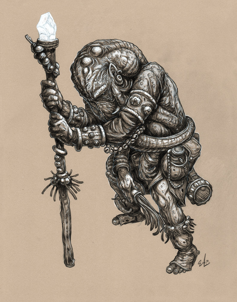 Eau-de-nil Elder Character Art - The Grand Bazaar of Ethra VanDalia