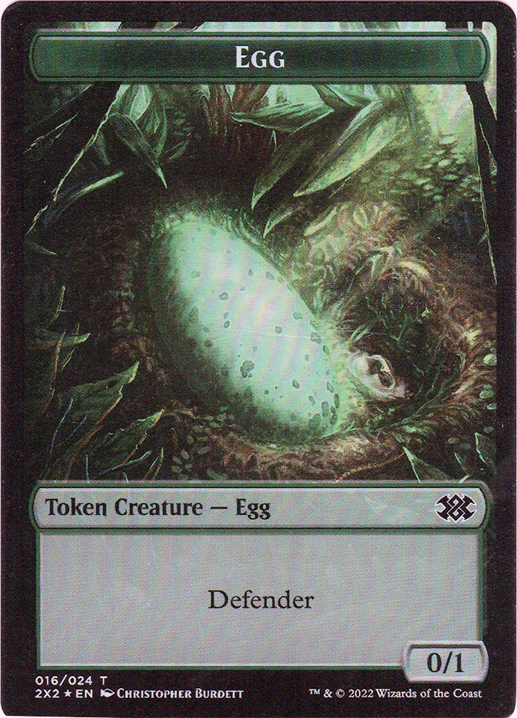 Egg Token FOIL Artist Proof - Magic the Gathering - Double Masters 2022