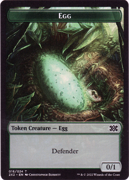 Egg Token Artist Proof - Magic the Gathering - Double Masters 2022 Christopher Burdett Egg Token Artist Proof - Magic the Gathering - Double Masters 2022 Christopher Burdett