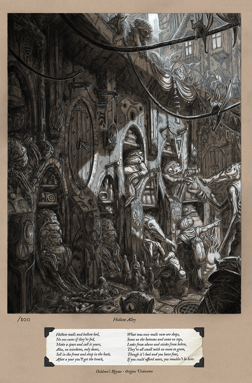 Hollow Alley Fine Art Print - The Grand Bazaar of Ethra VanDalia