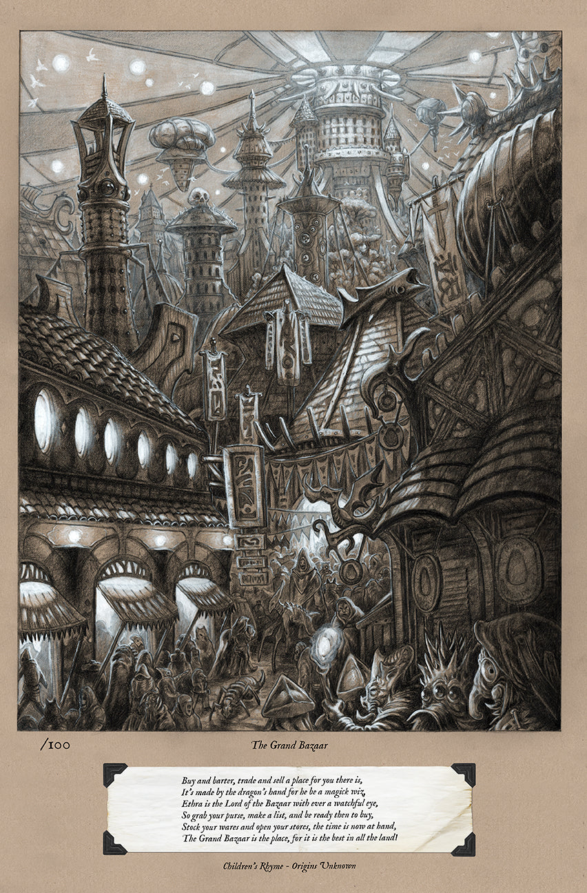 The Grand Bazaar Fine Art Print - The Grand Bazaar of Ethra VanDalia