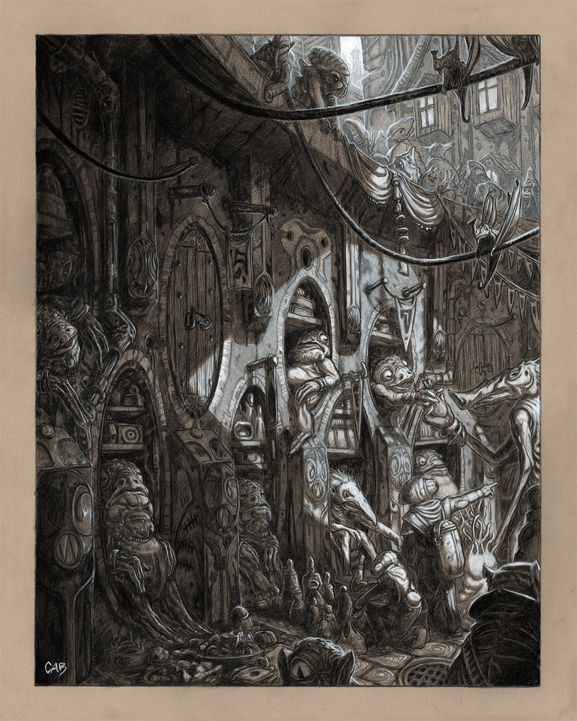 Hollow Alley Environmental Art - The Grand Bazaar of Ethra VanDalia