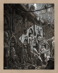 Hollow Alley Environmental Art - The Grand Bazaar of Ethra VanDalia