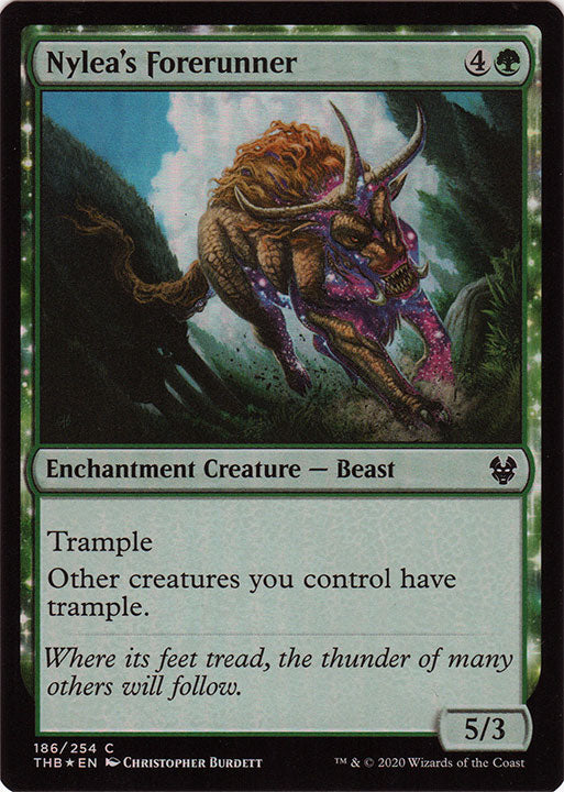 Nylea's Forerunner Artist Proof - Magic: the Gathering - Theros Beyond Death