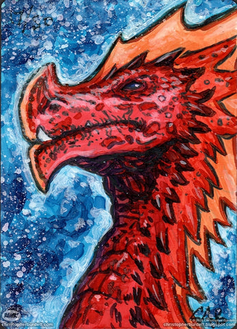 Lathnu Sailback Artist Proof W/ COLOR ART - Magic the Gathering - Aether Revolt