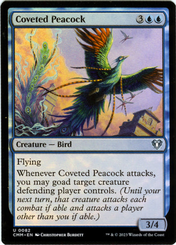 Coveted Peacock FOIL Artist Proof - Magic the Gathering - Commander Masters