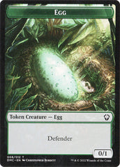 Egg Token Artist Proof W/ COLOR ART - Magic the Gathering - Dominaria United Commander