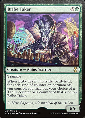 Bribe Taker (bordered) Artist Proof - Magic the Gathering - New Capenna Commander