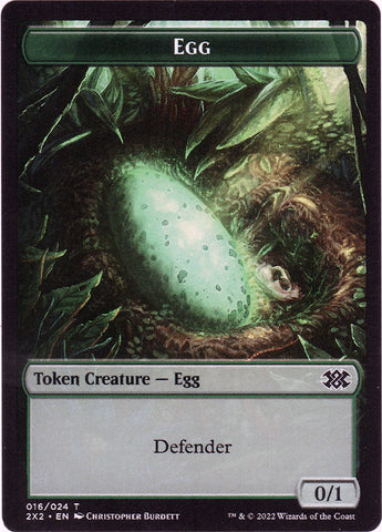 Egg Token Artist Proof - Magic the Gathering - Double Masters 2022
