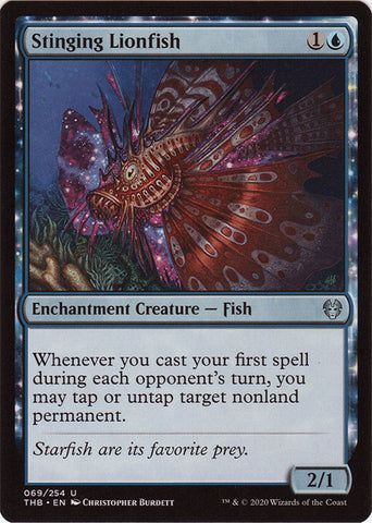 Stinging Lionfish FOIL Artist Proof - Magic: the Gathering - Theros Beyond Death